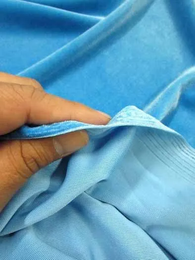 Stretch Velvet Velour Spandex 360 Grams Costume Fabric / Purple / Sold By The Yard