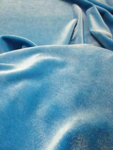 Stretch Velvet Velour Spandex 360 Grams Costume Fabric / Purple / Sold By The Yard