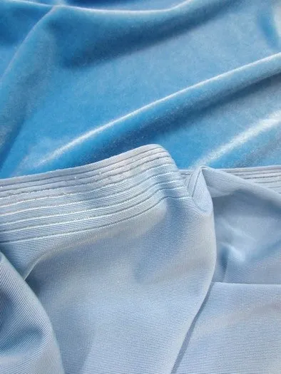 Stretch Velvet Velour Spandex 360 Grams Costume Fabric / Yellow / Sold By The Yard