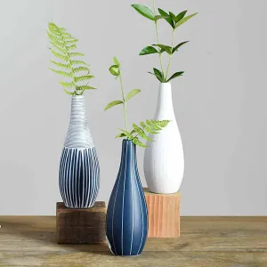 Teardrop Porcelain Bud Vases