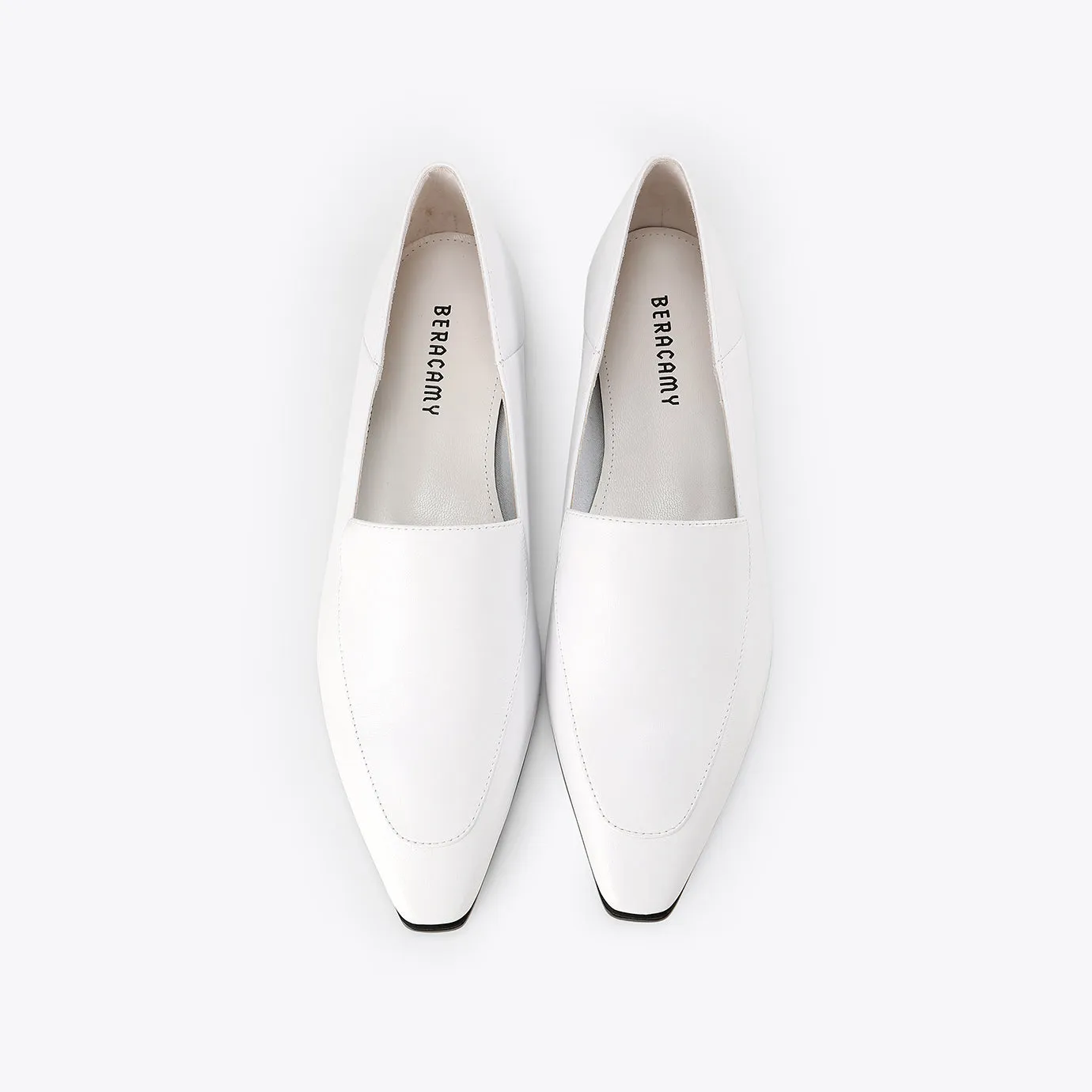 Tina Mocassins - Blanc Lisse