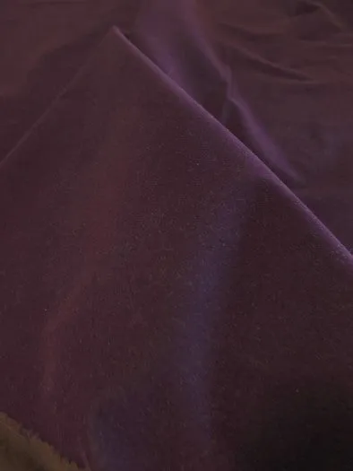 Upholstery Grade Solid Flocking Velvet Fabric / Red / Sold By The Yard