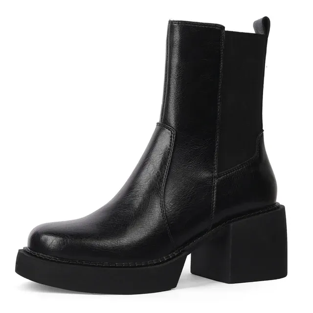 USS Shoes Alina Women's Thick High Heels Boots