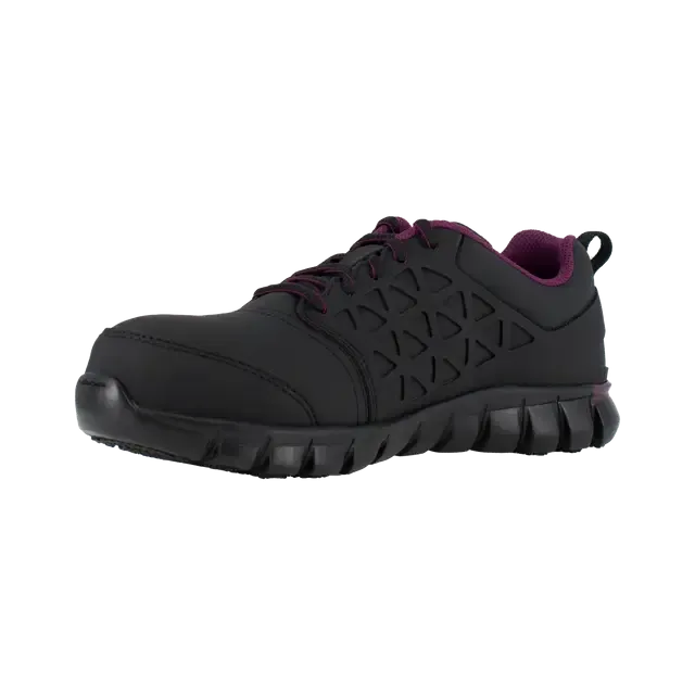 Women's Sublite Cushion Composite-Toe Athletic Work Shoe Black/Plum