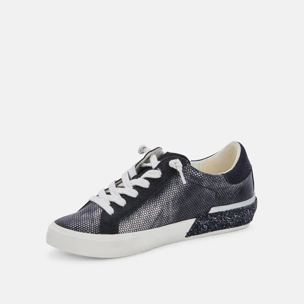 Zina Sneakers - Gunmetal Leather